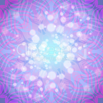 Abstract pink-violet round pattern with lights