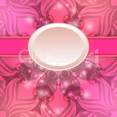 Pink vintage vector abstract background