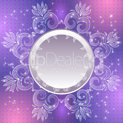 Violet vintage vector abstract background