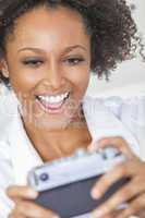 african american girl woman taking selfie picture