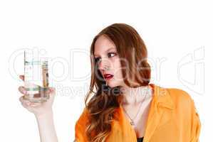 girl with glass of water.