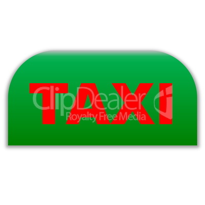 Green taxi icon