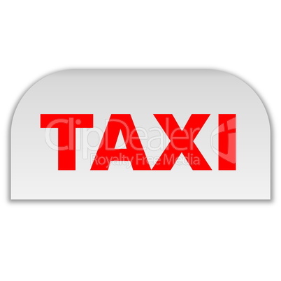 White taxi icon