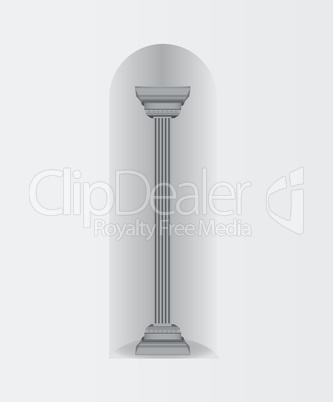 column wall oval arch