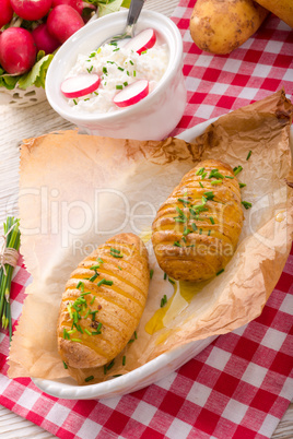 hasselback potato