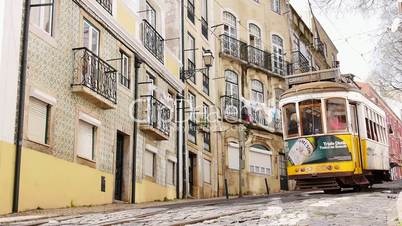 Historische Strassenbahn in Lissabon