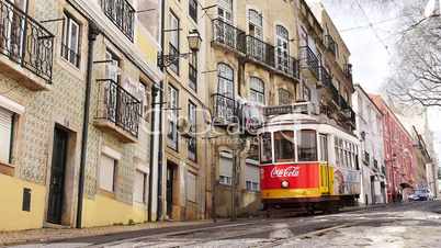 Historische Strassenbahn in Lissabon