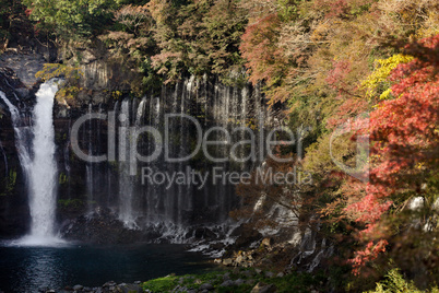 waterfall in autumn