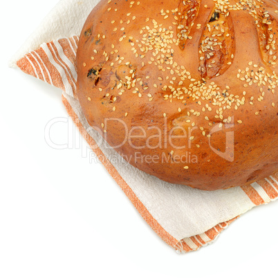 bread on a towel