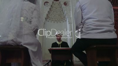 Wedding of Crimean Tatars in Mosque