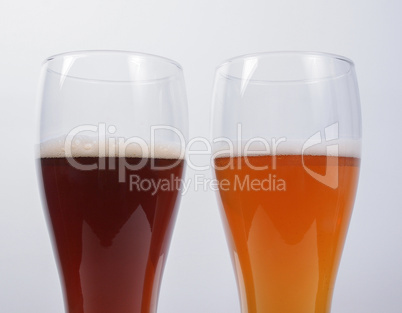 Two glasses of German beer