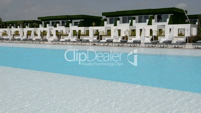 The swimming pool at the modern luxury hotel, Antalya, Turkey