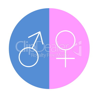 Male female equality circle
