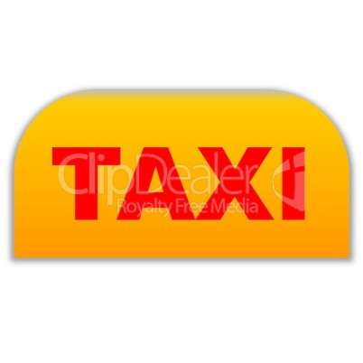 Orange taxi icon