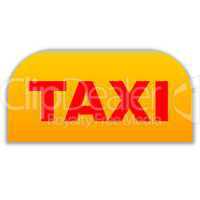 Orange taxi icon
