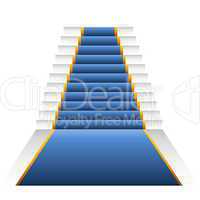 Blue elegant stairs