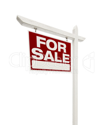 Home For Sale Real Estate Sign with Clipping Path