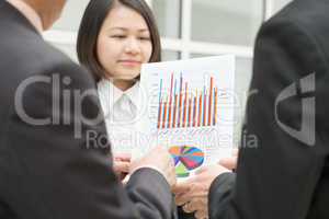 presenting charts to boss