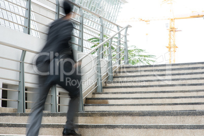 businessman in hurry
