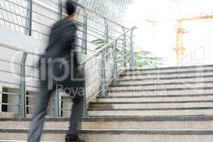 businessman in hurry