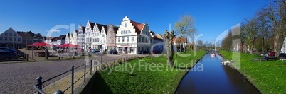 Friedrichstadt historische Altstadt Panoramaaufnahme