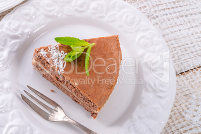 chocolate cakes with nut filling