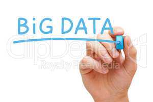 big data blue marker