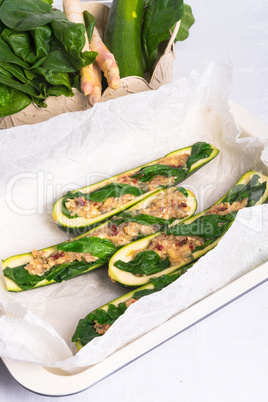 spinach fullly courgette vegetarian