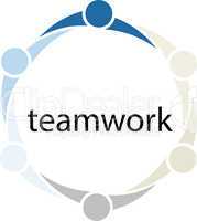 Teamwork People Circle Concept