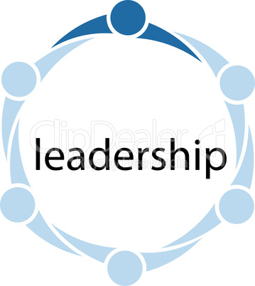 Leadership People Circle Concept