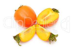 persimmon isolated on a white background