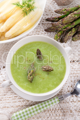 green asparagus soup