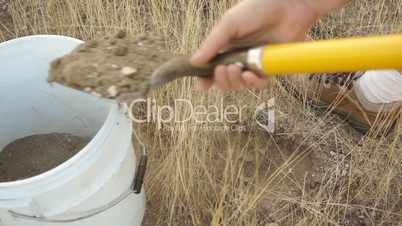 digging in semi arid climate close up