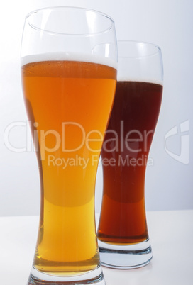 Two glasses of German beer