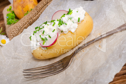 new potatoes with spring curd