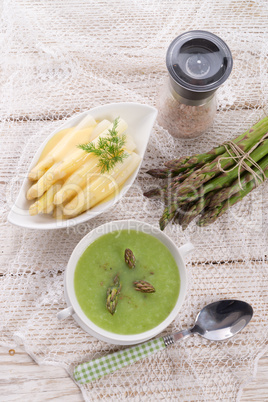 green asparagus soup