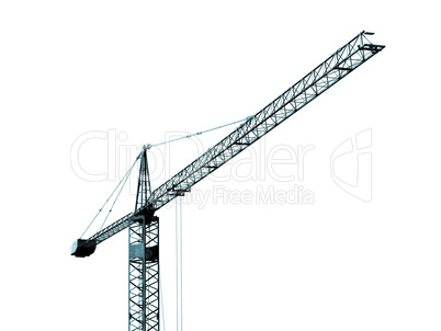 Crane isolated