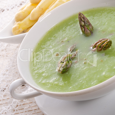 green asparagus soup