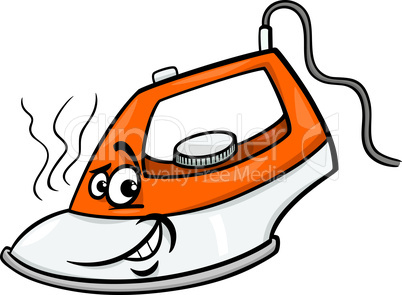 hot iron cartoon illustration