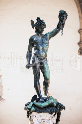 Perseus holding head of Medusa
