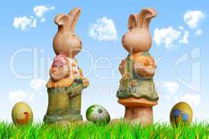 easter bunnies dolls