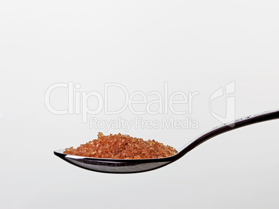 teaspoon with brown sugar