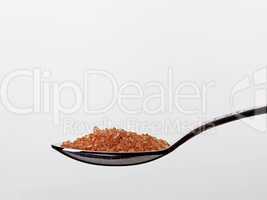 teaspoon with brown sugar