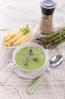 green asparagus soup