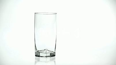 Pouring fresh water into the glass