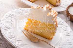 cheesecake with swiss meringue