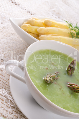 green asparagus soup
