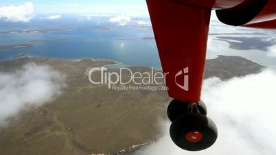 Aerial view Falkland Islands