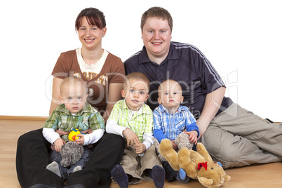 parents with their three children