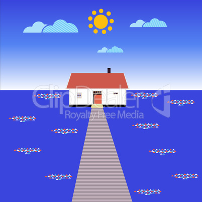 house in the Sea